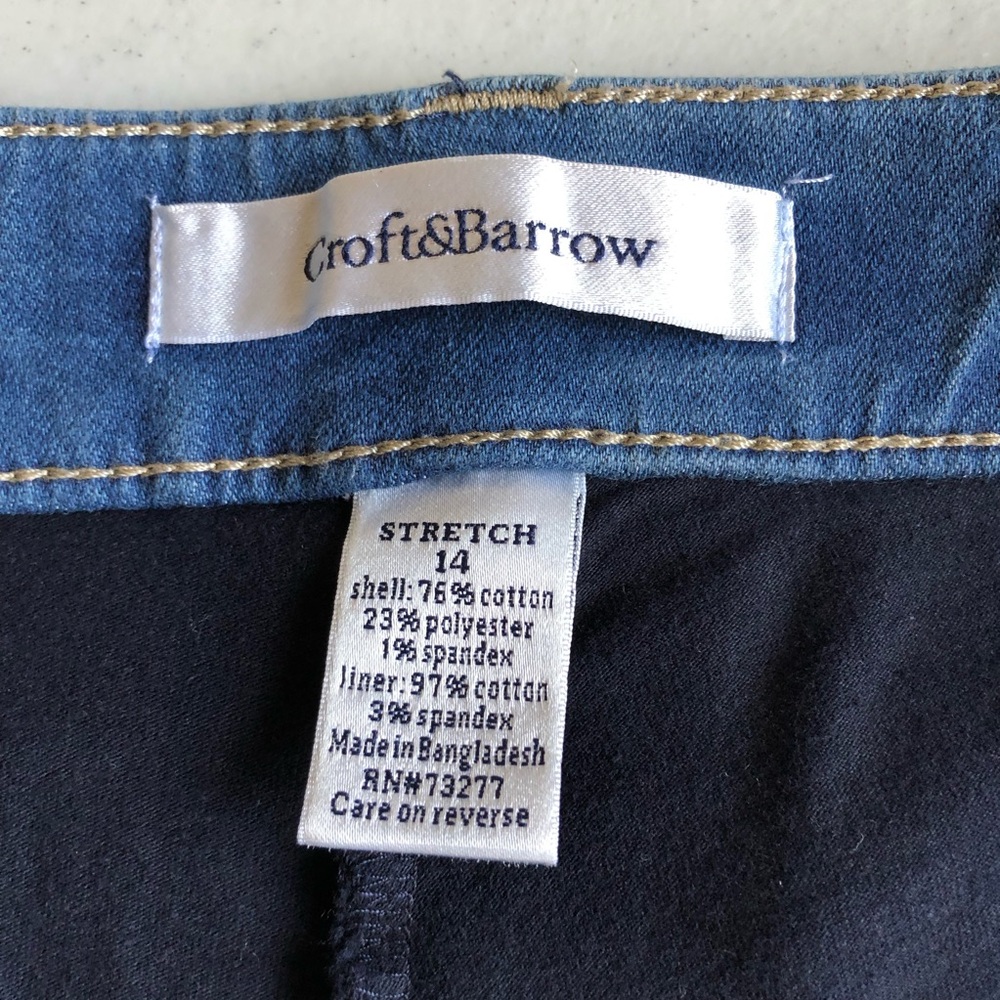 Croft & Barrow Denim Skort - Size 14 - Picture 6 of 7
